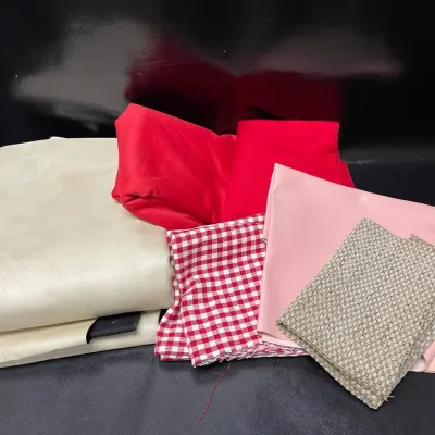 Loose Fabric Swatches Including Padded Vinyl