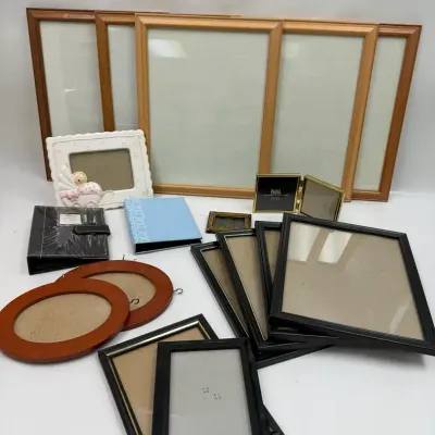 Large Assorted Picture Frame Collection 