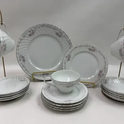 "Gold Standard" Vintage Pink Rose Floral China 