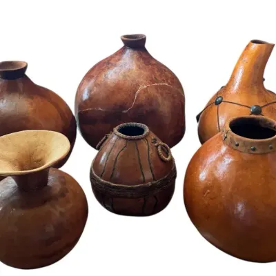 Large Handcrafted, Artisan Gourds... Rustic Organic Styling!