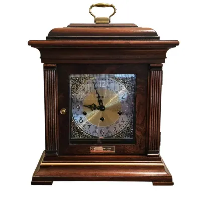 Pair of Howard Miller Key-Wound Clocks: Triple Chime Mantel & Pendulum Wall Clock 