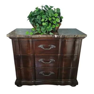 Bernhardt Bach Serpentine Bachelor's Chest with Marble Top Lot 2... Heirloom Quality!