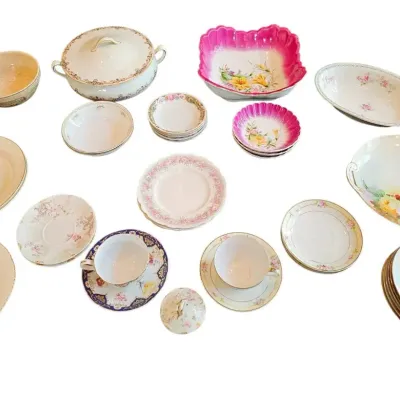 Vintage & Antique Rose China Collection – Hand-Painted Nippon, Limoges, & More!
