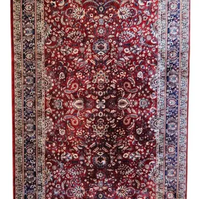 Luxury "El Dorado" 12x8 Large Area Rug – 100% Mohair Pile, Traditional European Importl
