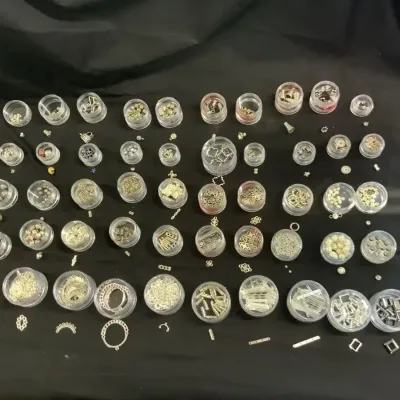Extensive Silver-Tone Jewelry Findings & Components Collection
