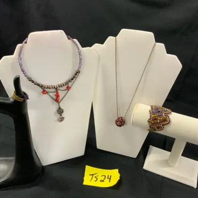 Purple & Coral Artisan Jewelry Collection