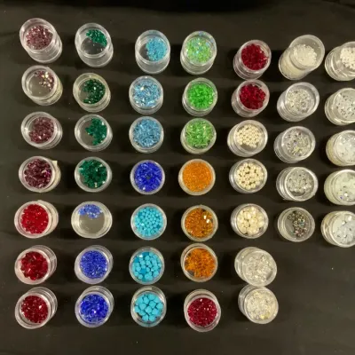 Large Faceted Crystal & Specialty Bead Collection – Jewel Tones, Pearls & Iridescent Accents