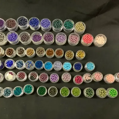 Lustrous Pearl-Style Bead Collection – Jewel Tones & Metallics
