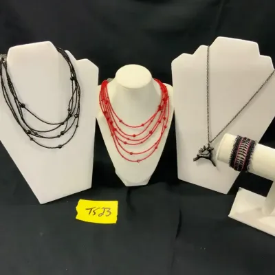 Red & Black Multi-Strand Jewelry Collection