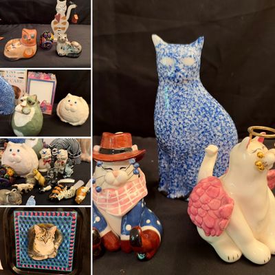 Cat Themed Collectibles, Figurines, Books & More (B1-RG)