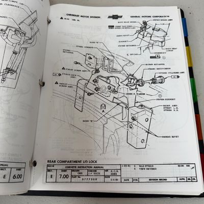 Vintage Corvette Assembly, Service, & Wiring Manuals (G-MG)