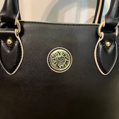 Anne Klein Black Dome Satchel Handbag (B3-KA)