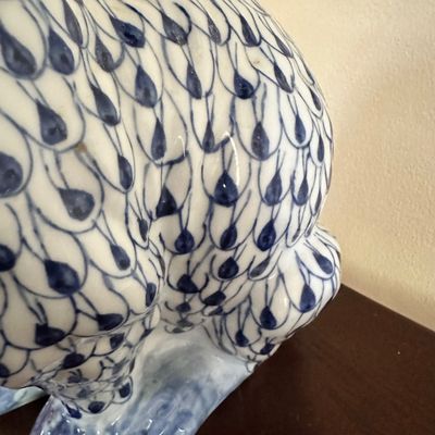Porcelain Blue and White Bunny (B3-SA)