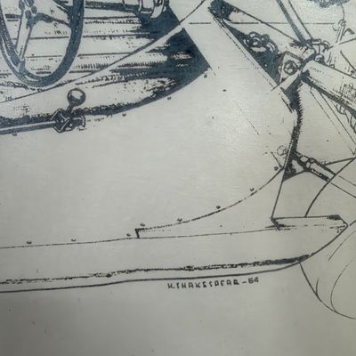 Framed Corvette Technical Illustration Prints (G1-MG)