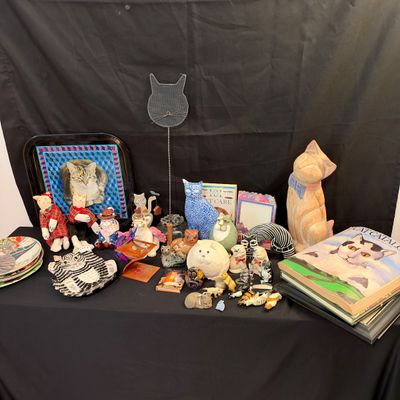 Cat Themed Collectibles, Figurines, Books & More (B1-RG)