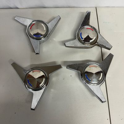 Chrome 3-Spoke Spinner Center Caps and Cones (G-MG)