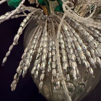 Mikasa Vase w/Silver Decorative Arrangement (B1-RG)