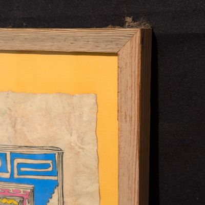 Cristina Flores S.- Mexican Amate Bark Painting (B1-RG)
