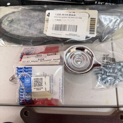1961 Corvette Parts and Hardware (G-MG)