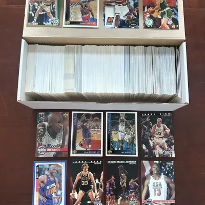 100s of Vintage Basketball Cards. Larry Bird, Charles Barkley, Scottie Pippen, and More