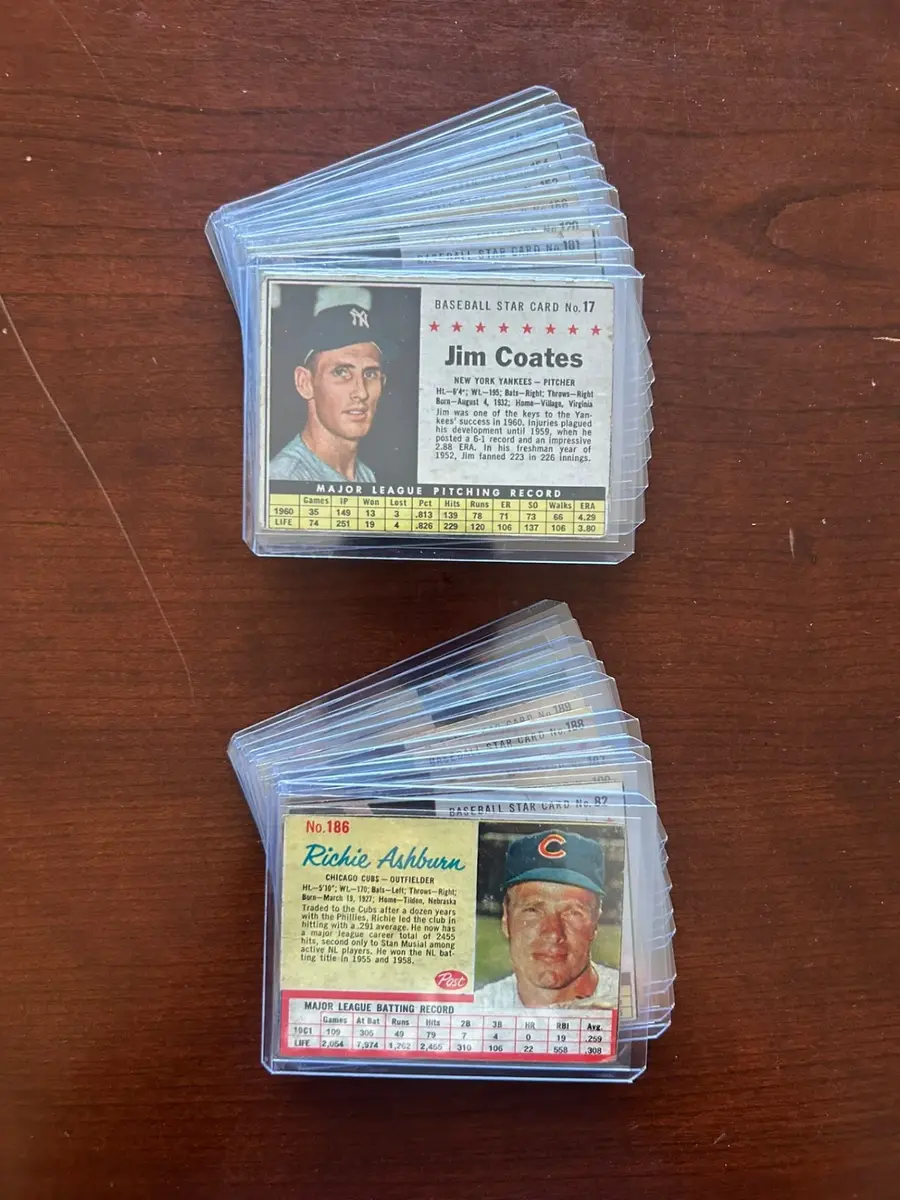 1961 & 1962 Post Baseball Cards