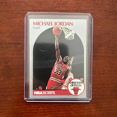 1990 Hoops Basketball Card. Michael Jordan - Chicago Bulls. Card #65