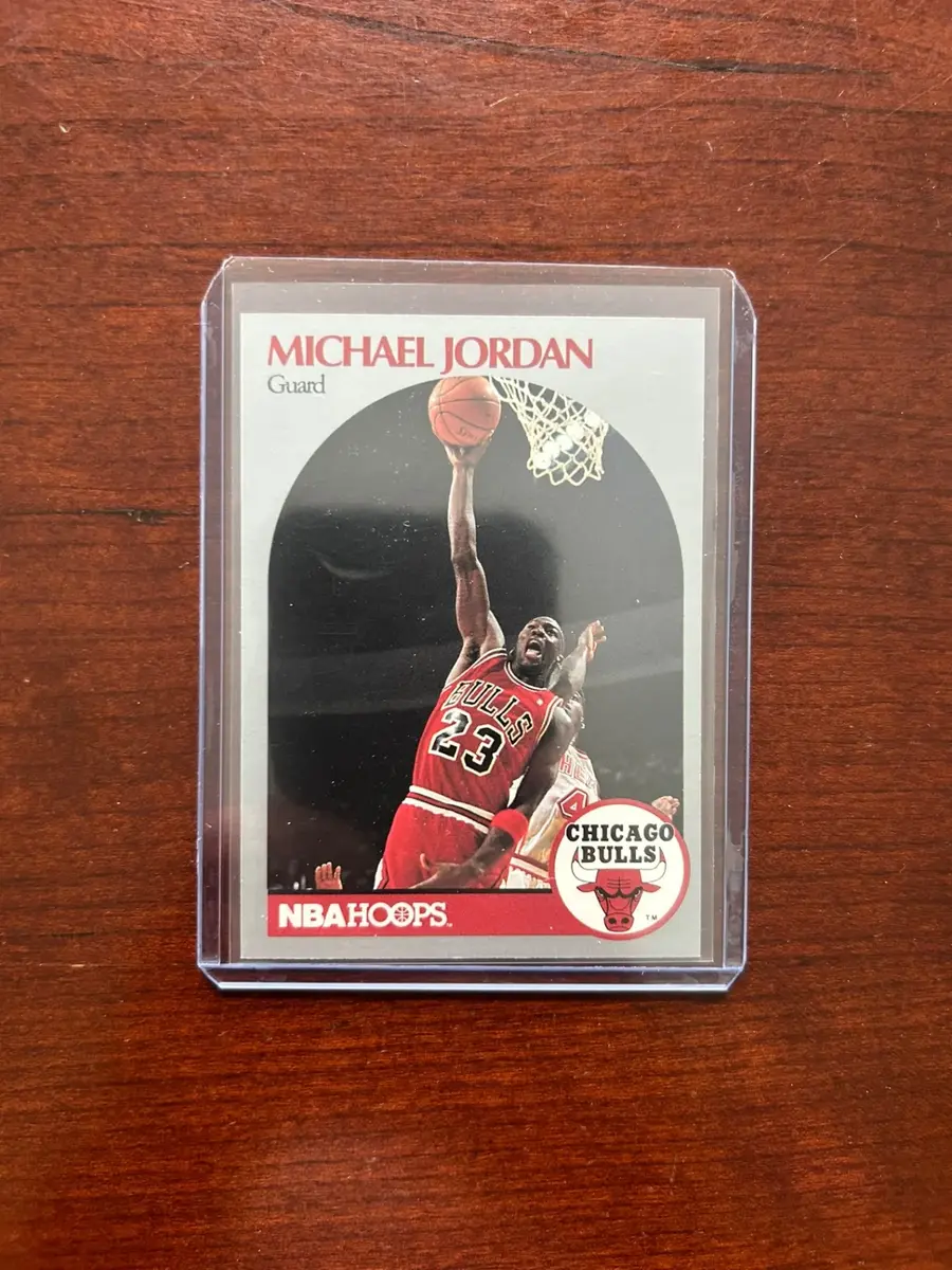 1990 Hoops Basketball Card. Michael Jordan - Chicago Bulls. Card #65