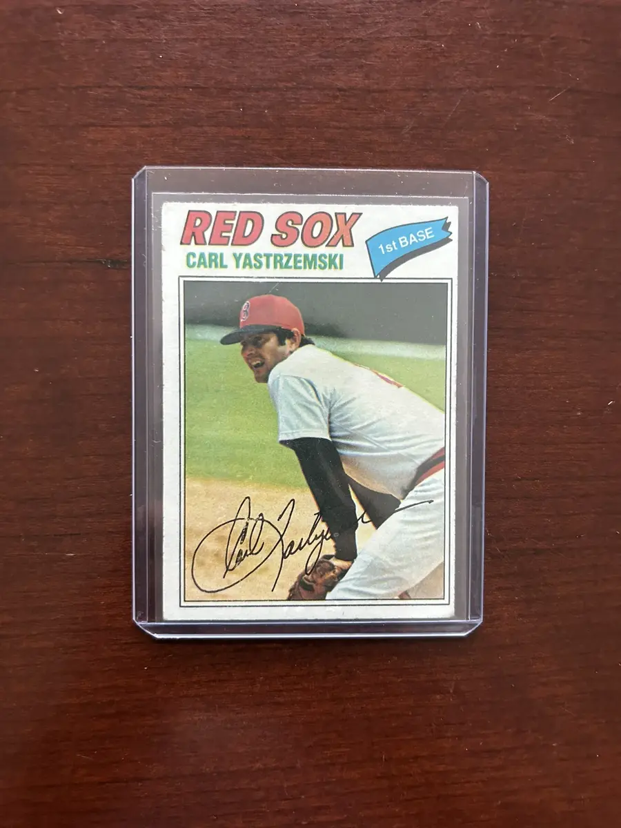 1977 Topps Baseball Card. Carl Yastrzemski - Boston Red Sox. Card #480