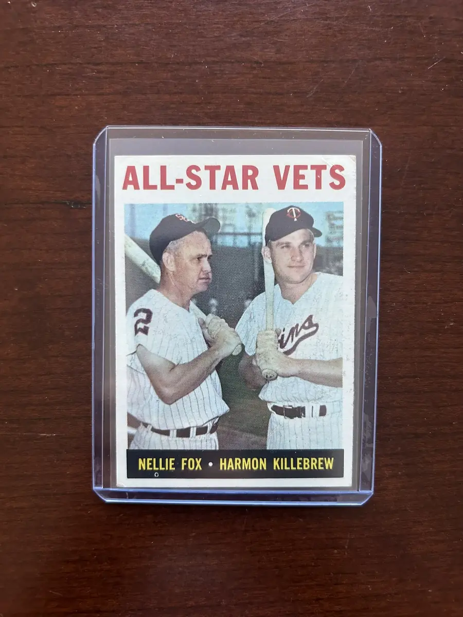 1964 Topps Baseball Card. All-Star Vets - Harmon Killebrew. Card #81