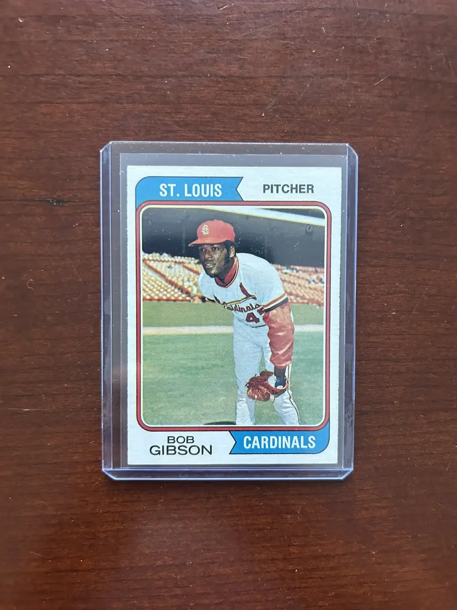 1974 Topps Baseball Card. Bob Gibson - St. Louis Cardinals. Card #350