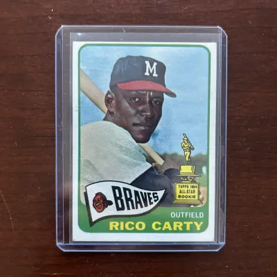 1965 Topps Baseball Card. Rico Carty All Star Rookie. Card #305