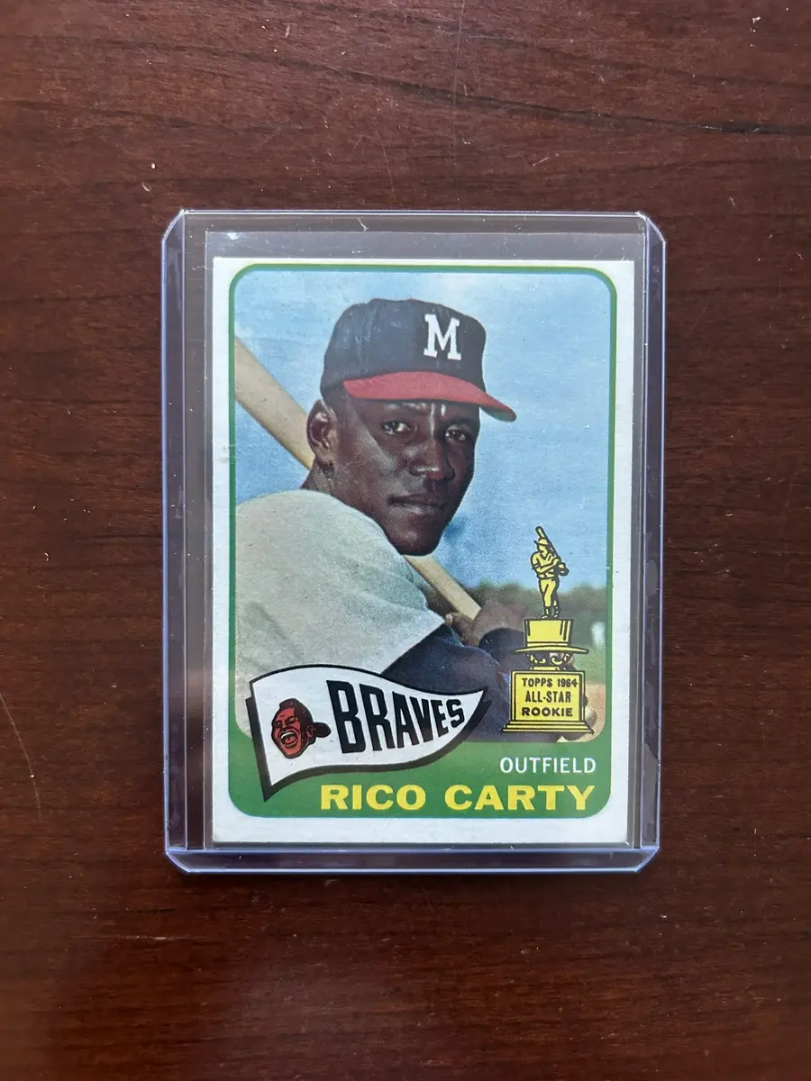 1965 Topps Baseball Card. Rico Carty All Star Rookie. Card #305