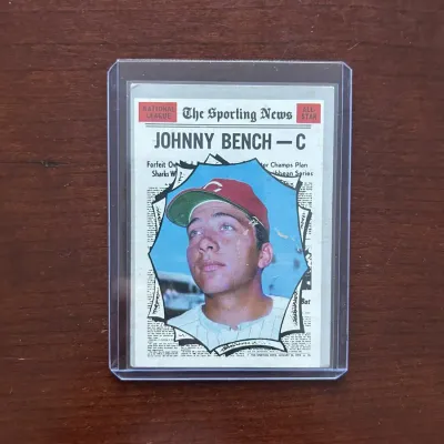 1970 Topps Baseball Card. Johnny Bench All Star. Card #464