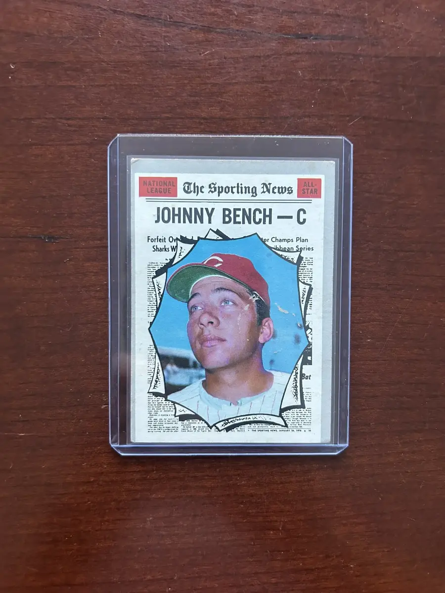 1970 Topps Baseball Card. Johnny Bench All Star. Card #464