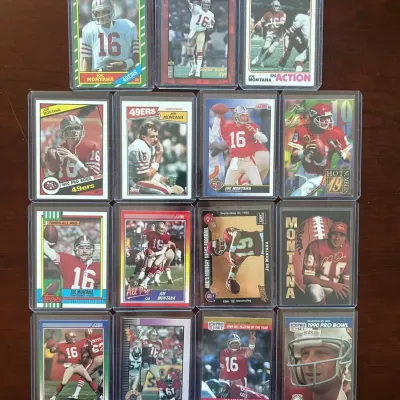Joe Montana Football Card Lot