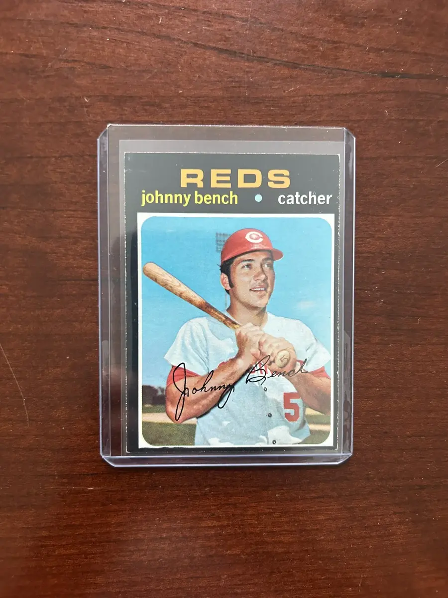 1971 Topps Baseball Card. Johnny Bench - Cincinnati Reds. Card #250