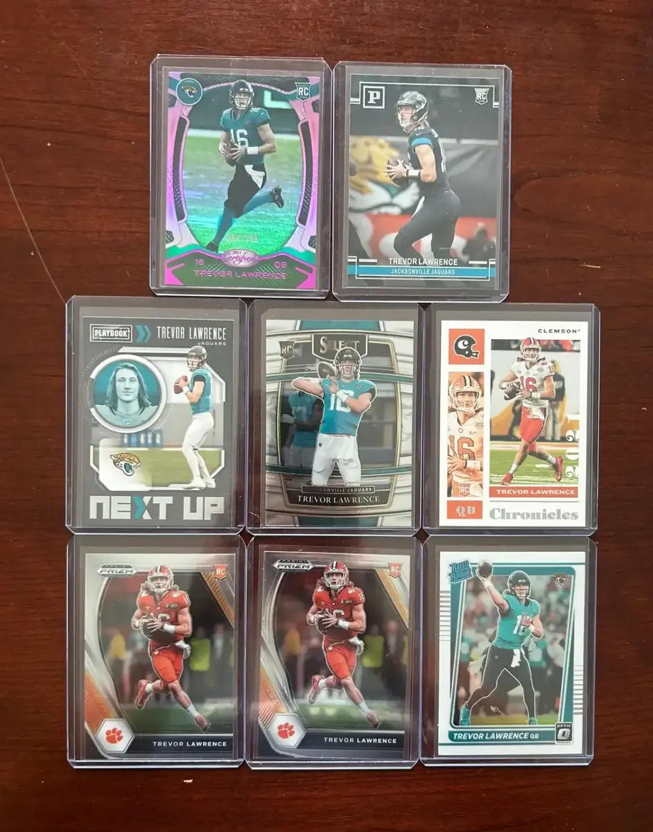 Trevor Lawrence Rookie Card Lot