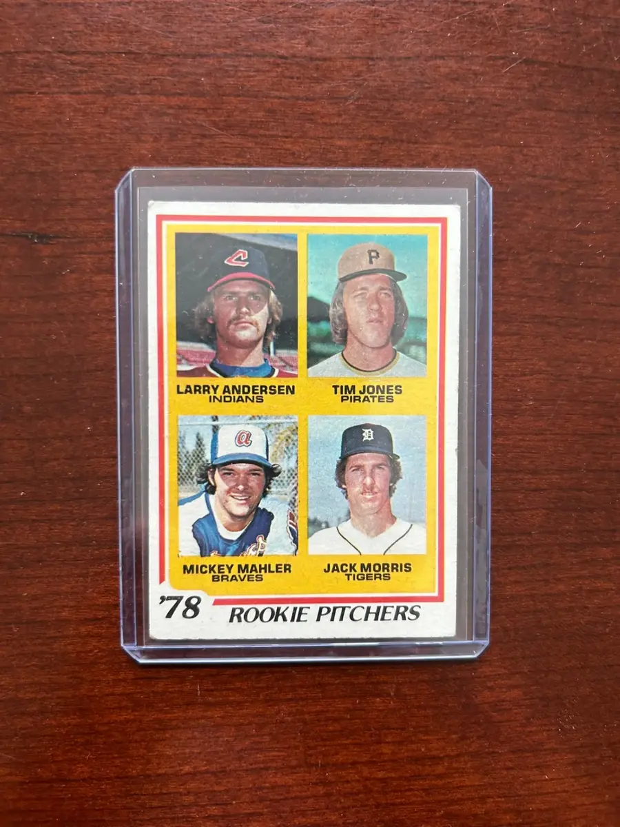 1978 Topps Baseball Card. Rookie Pitchers - Jack Morris. Card #703