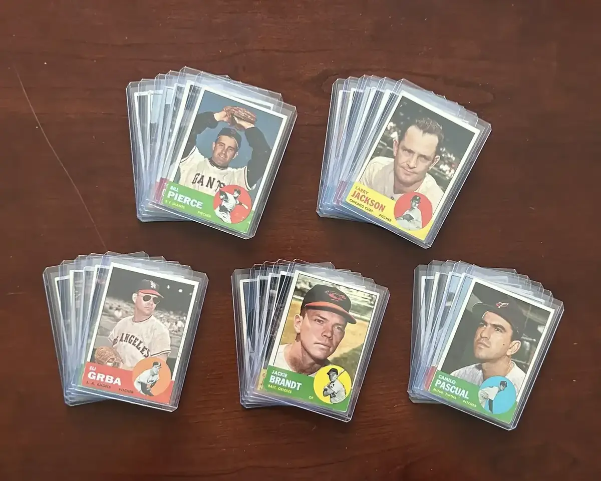 1963 Topps Baseball Cards.