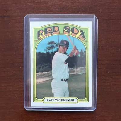 1972 Topps Baseball Card. Carl Yastrzemski - Boston Red Sox. Card #37