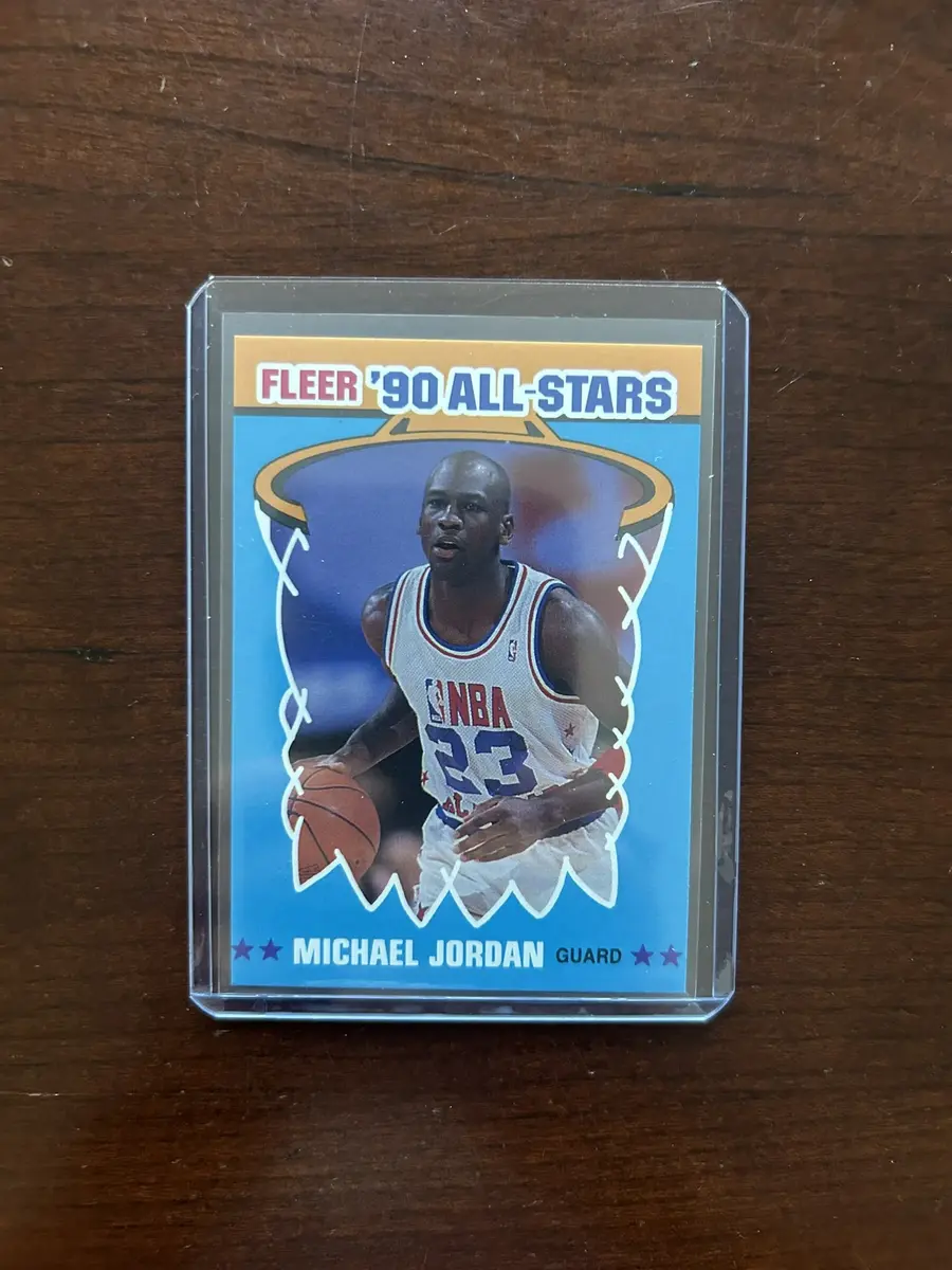 1990 Fleer Basketball Card. Michael Jordan - All Star. Card #5
