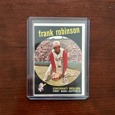 1959 Topps Baseball Card. Frank Robinson - Cincinnati Reds. Card #435