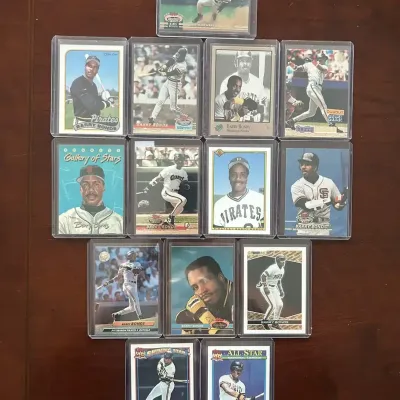 Barry Bonds Baseball Card Lot