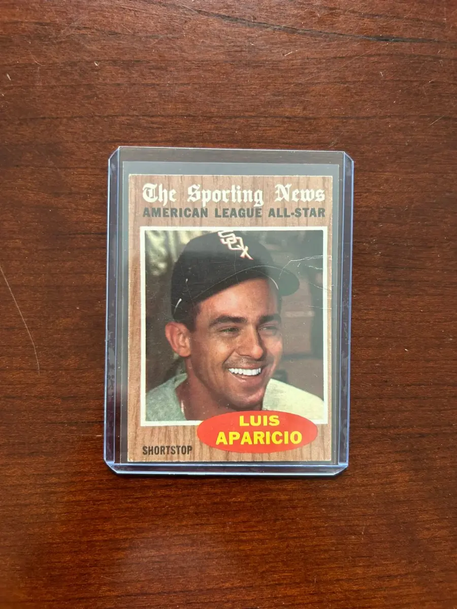 1962 Topps Baseball Card. Luis Aparicio All Star. Card #469