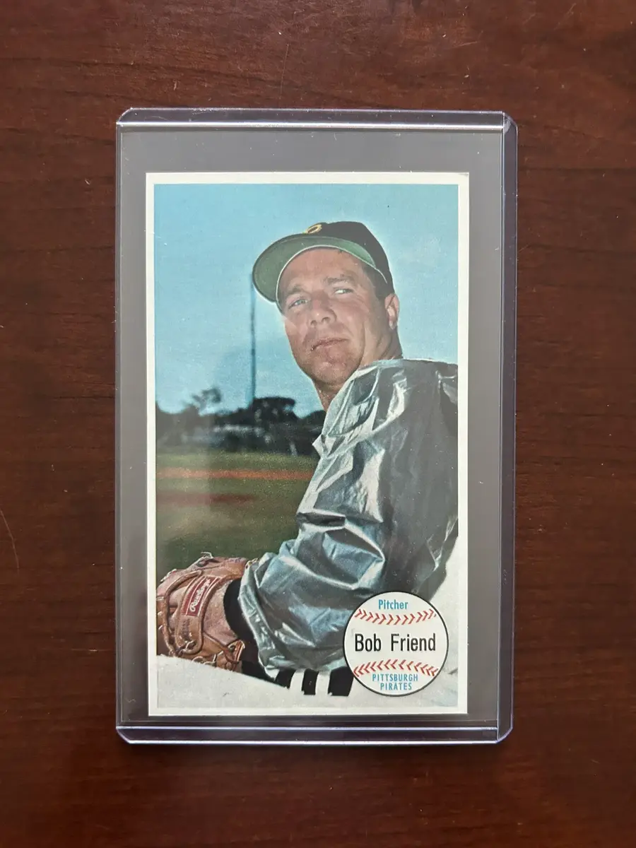 1964 Topps 'Giants' Baseball Card. Bob Friend - Pittsburgh Pirates. Card #28