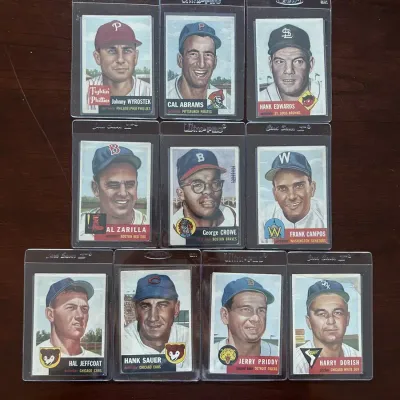 1953 Topps Baseball Cards