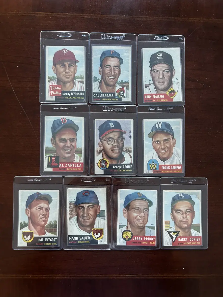 1953 Topps Baseball Cards