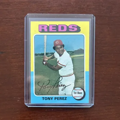 1975 Topps Baseball Card. Tony Perez - Cincinnati Reds. Card #560