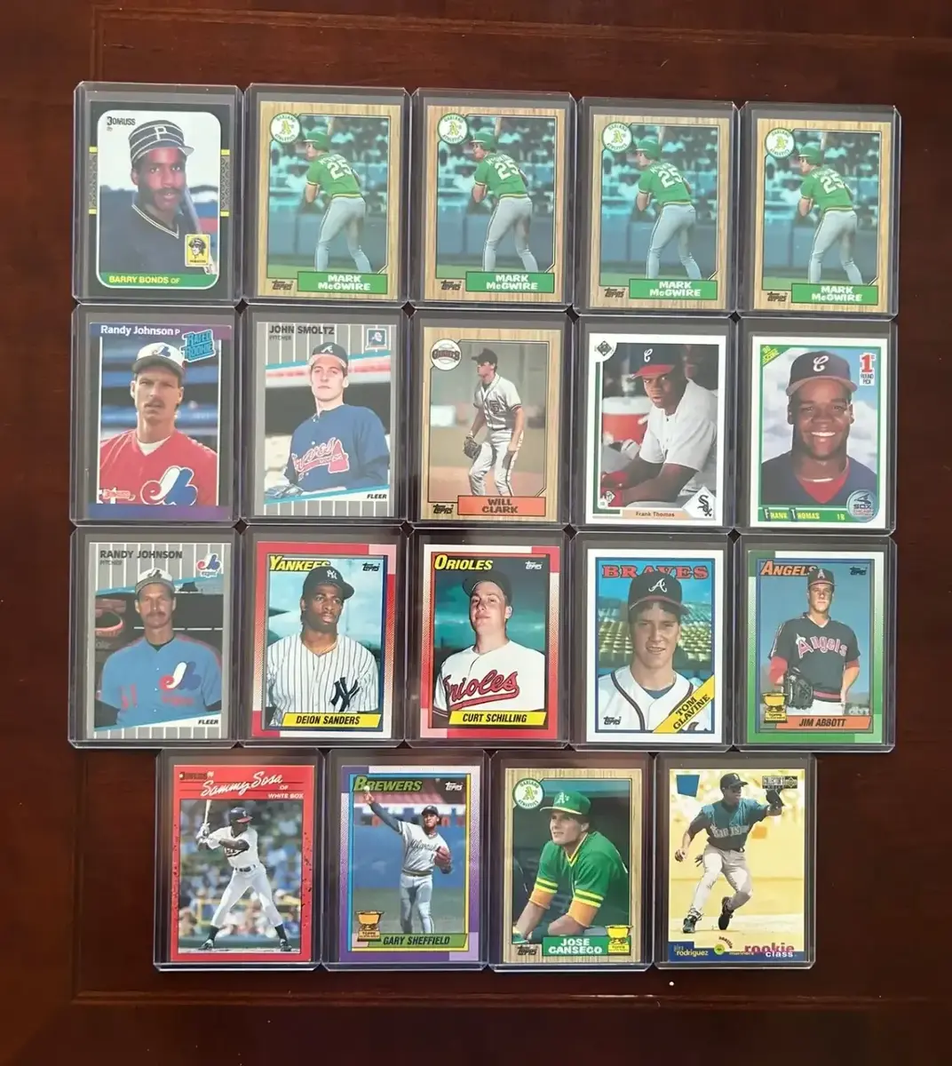 Vintage Rookie Card Lot. Barry Bonds, Mark McGwire, Frank Thomas, and More