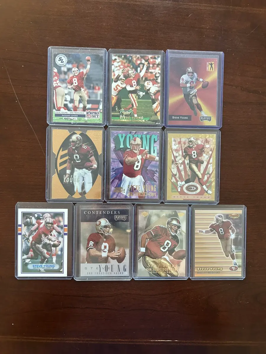 Steve Young Football Card Lot